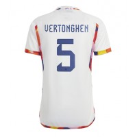 Belgien Jan Vertonghen #5 Fußballbekleidung Auswärtstrikot WM 2022 Kurzarm